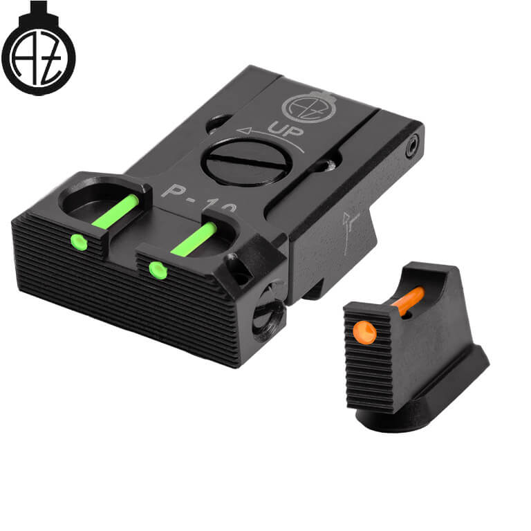 CZ P-10 miras ajustáveis com fibra ótica | tipo B