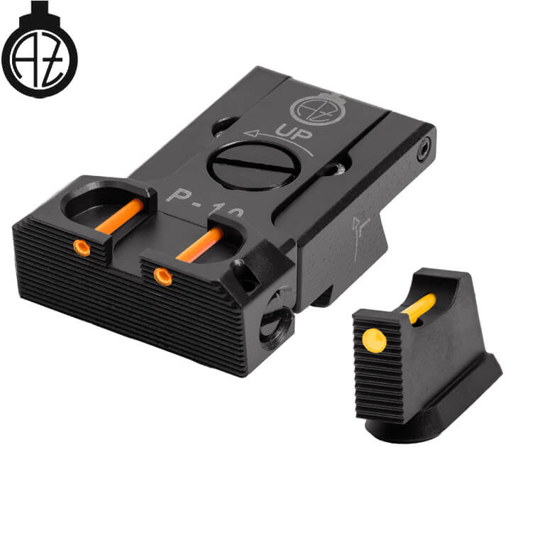 CZ P-10 miras ajustáveis com fibra ótica | tipo B