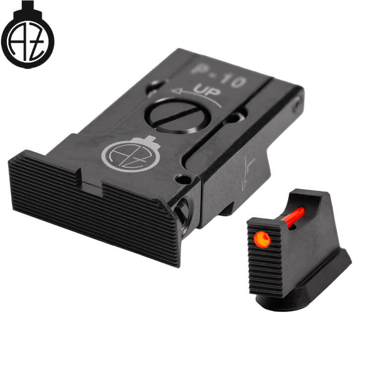CZ P-10 miras ajustáveis com fibra ótica | tipo A