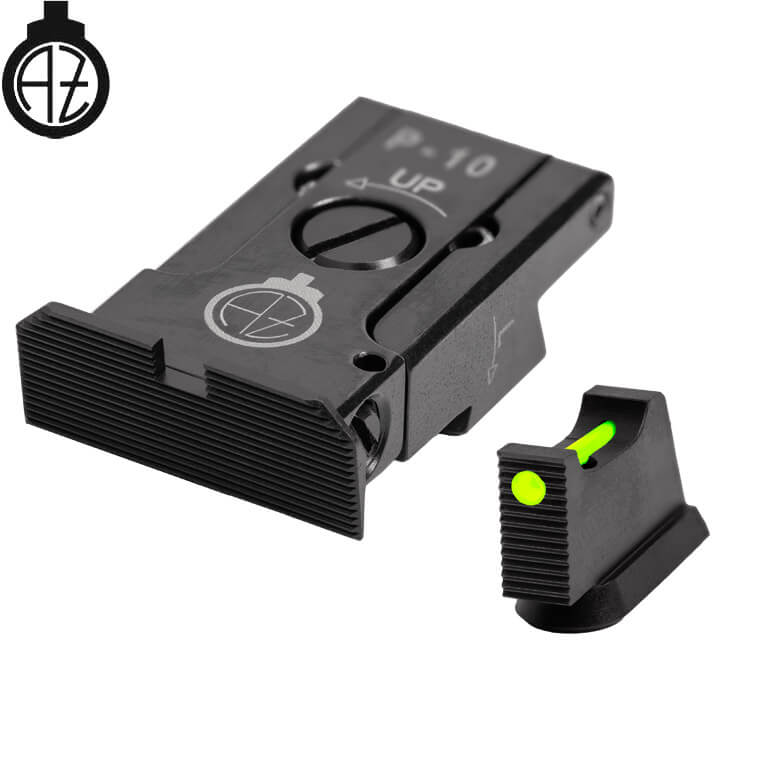 CZ P-10 miras ajustáveis com fibra ótica | tipo A