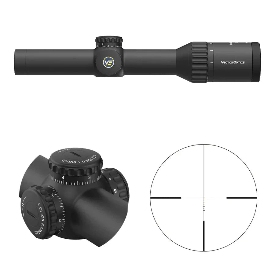 Vector Optics Continental x6 1-6x24i luneta com fibra Vector Optics