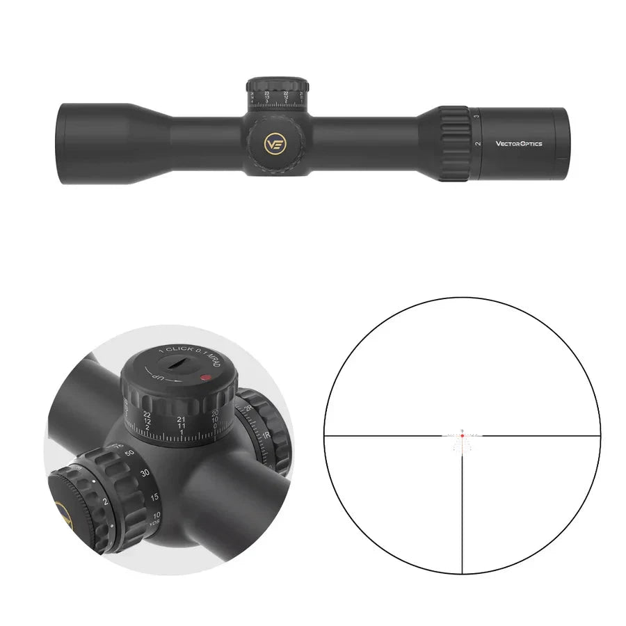 Vector Optics Continental x6 2-12x44 CTR luneta MPVO Vector Optics