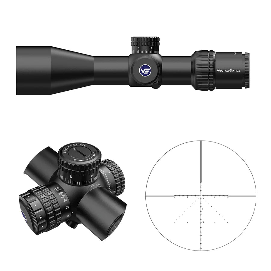 Vector Optics Veyron 10x44 SFP luneta compacta para carabina