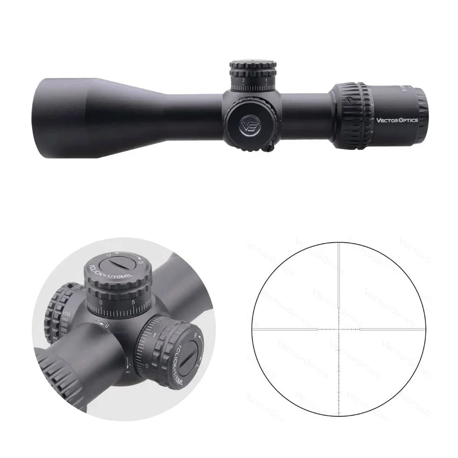 Vector Optics Veyron 3-12x44 FFP luneta compacta para carabina