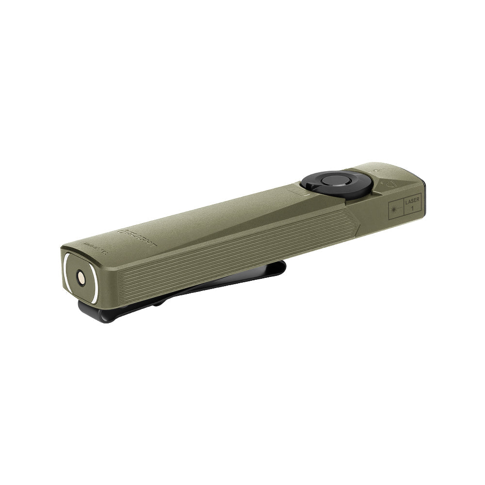 Olight Arkfeld Ultra | lanterna EDC plana 3-em-1 | 1.400 lm - Verde Azeitona