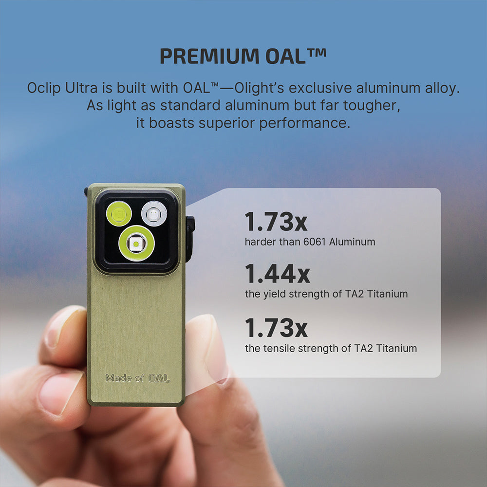 Olight Oclip Ultra | lanterna EDC 3 em 1 com clip | 530 lm - Olive Green