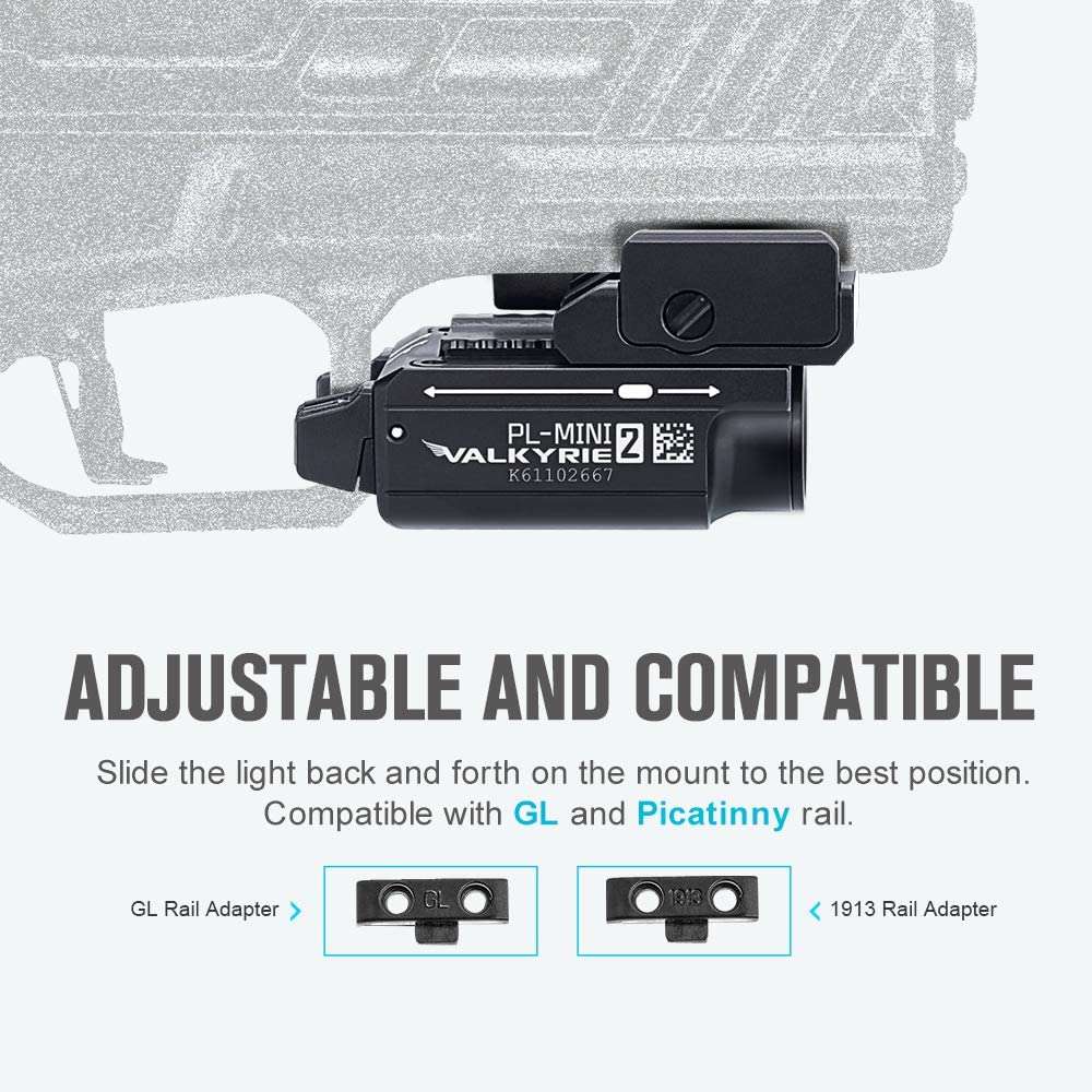 Olight PL-Mini 2 Valkyrie | luz compacta para pistola | 600 lm