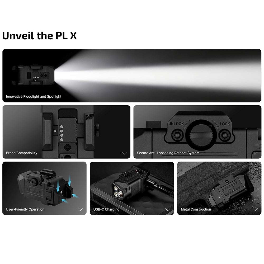 Olight PL X | lanterna para pistola | 1.200 lm