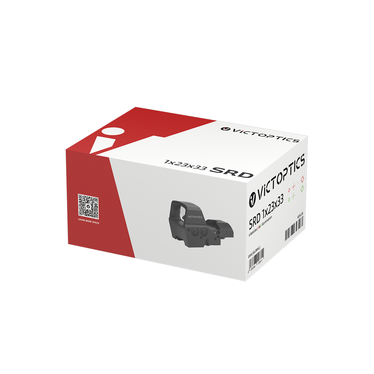 VictOptics SRD 1x23x33 mira de ponto vermelho Four-Reticle