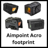 miras de ponto vermelho com footprint Aimpoint Acro
