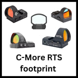 Miras de ponto vermelho com footprint C-More RTS