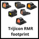 Miras de ponto vermelho com footprint Trijicon RMR