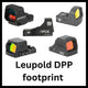 Miras de ponto vermelho com footprint Leupold DPP