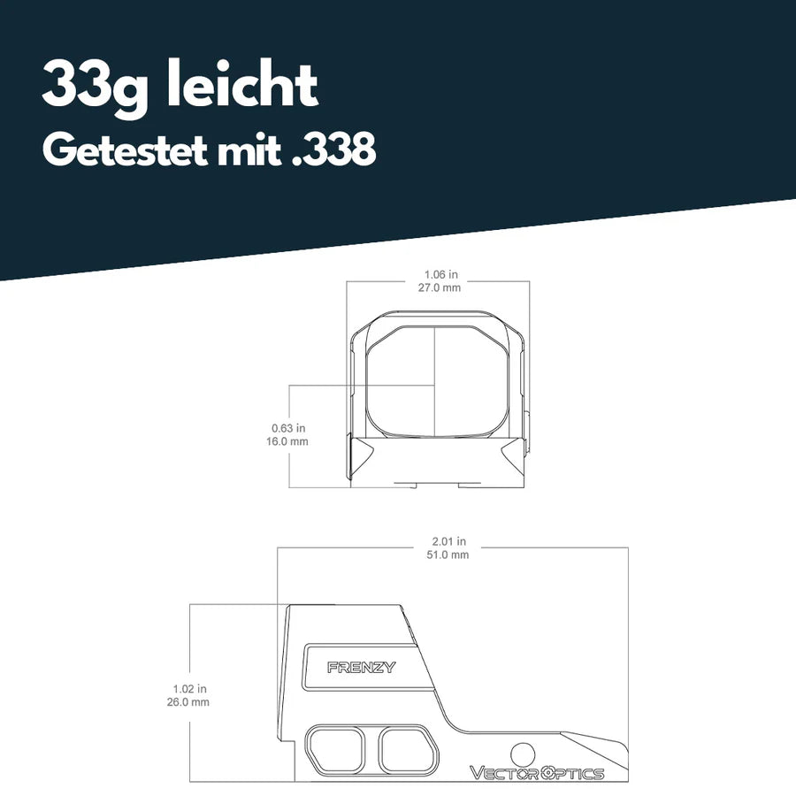 Vector Optics Frenzy 1x16x21 para Glock MOS 
