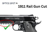 1911 [Rail Gun Cut] montagem para mira de ponto vermelho | Trijicon RMR footprint EGW