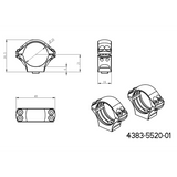 30mm scope rings | long Picatinny QD Ergo base JK-N