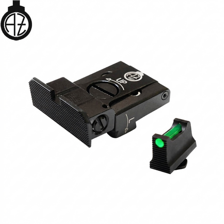 Miras ajustáveis para Glock [G17 G19 G26 & other] com fibra ótica | tipo