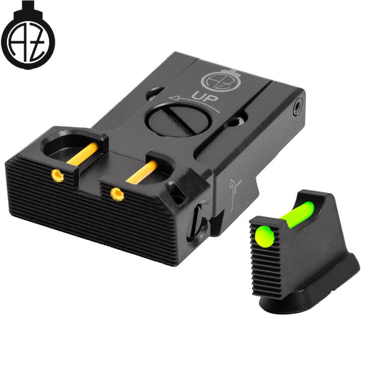 CZ 75B, CZ P-01, CZ 75 SP-01 miras ajustáveis com fibra ótica | tipo B Zendl