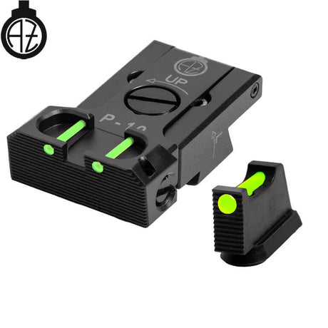 CZ P-10 miras ajustáveis com fibra ótica | tipo B