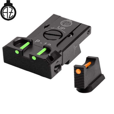 CZ P-10 miras ajustáveis com fibra ótica | tipo B