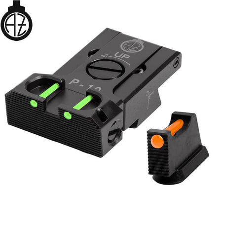CZ P-10 miras ajustáveis com fibra ótica | tipo B