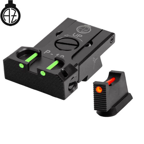 CZ P-10 miras ajustáveis com fibra ótica | tipo B