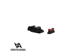 CZ 75B, CZ P-01, CZ 75 SP-01 miras desportivas com fibra ótica