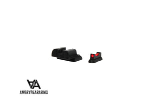 CZ 75B, CZ P-01, CZ 75 SP-01 miras desportivas com fibra ótica