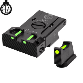 CZ P-10 miras ajustáveis com fibra ótica | tipo B