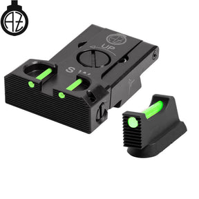 CZ Shadow 2, CZ 75 SP-01 Shadow miras ajustáveis com fibra ótica | type B