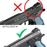 CZ Shadow 2, CZ 75 SP-01 Shadow montagem para mira de ponto vermelho | Trijicon RMR footprint 