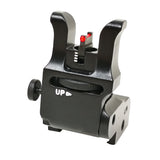 Folding adjustable sights for Picatinny base | with fiber optics