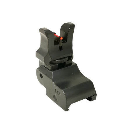 Miras dobráveis ajustáveis para base Picatinny [AR-15 M4 & other] | com fibra ótica