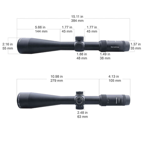 Vector Optics Forester 3-15x50SFP luneta para rifle