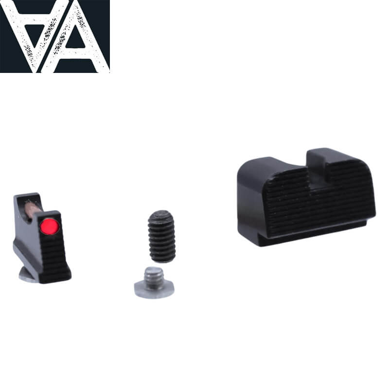 Glock 17 MOS, 19 MOS, 34 MOS sport sights with fiber optics Angry Bear