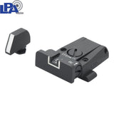 Miras ajustáveis para Glock [G17 G19 G26 & other] | com linhas brancas