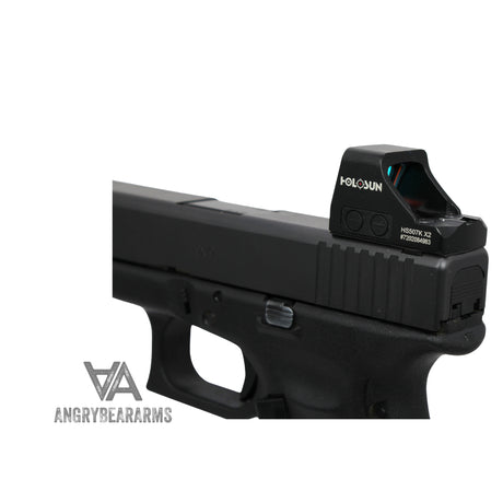 Glock [G17, G19, G26 & other] montagem para mira de ponto vermelho | Holosun K-series footprint