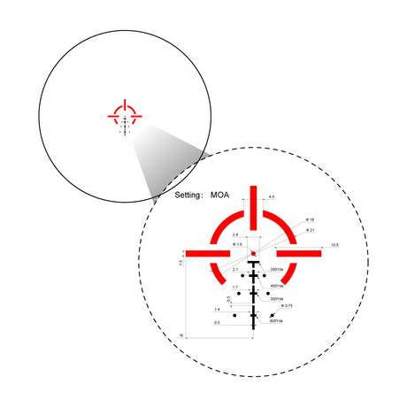 Vector Optics Paragon 4x24 luneta prismática ultracompacta para carabina