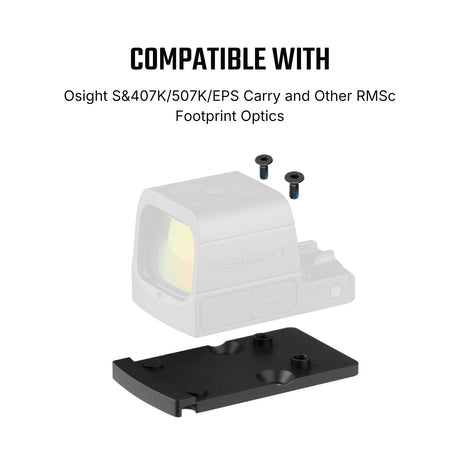 Adaptador de footprint | de Trijicon RMR para Shield RMSc & K-series footprint