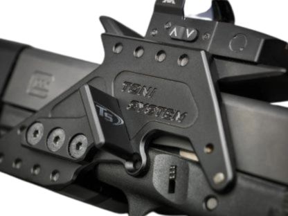 Montagem para mira de ponto vermelho de armação para modelos Glock gen 4 [G17, G22, G34 & other] | Trijicon RMR footprint