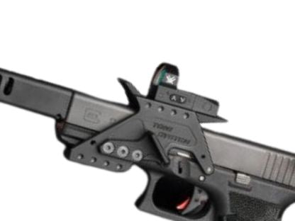 Montagem para mira de ponto vermelho de armação para modelos Glock gen 4 [G17, G22, G34 & other] | Trijicon RMR footprint