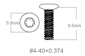 Conjunto de parafusos 3pcs | 4-40x0.374’’ [T10]