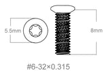 Conjunto de parafusos 3pcs | 6-32x0.315’’ [T10]