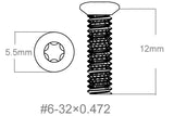 Conjunto de parafusos 3pcs | 6-32x0.472’’ [T10]