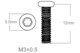 Conjunto de parafusos 3pcs | M3x0.5 [T10]