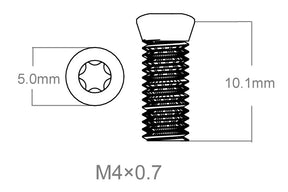 Conjunto de parafusos 3pcs | M4x0.7 [T10]