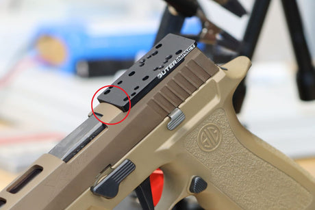 Sig P320-XFIVE [2014 - 2018] placa adaptadora | tipo C [RMR RTS & Docter footprint]