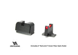 Sig Sauer P220 P226 P229 P320 & P365 Optics Ready miras desportivas altas com fibra ótica