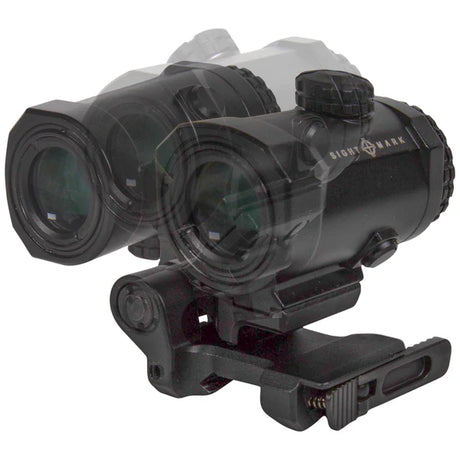 Sightmark XTM-3 Amplificador 3x com montagem para mira de ponto vermelho LQD flip to side