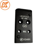 Steel placa adaptadora for Glock MOS | Leupold DPP footprint